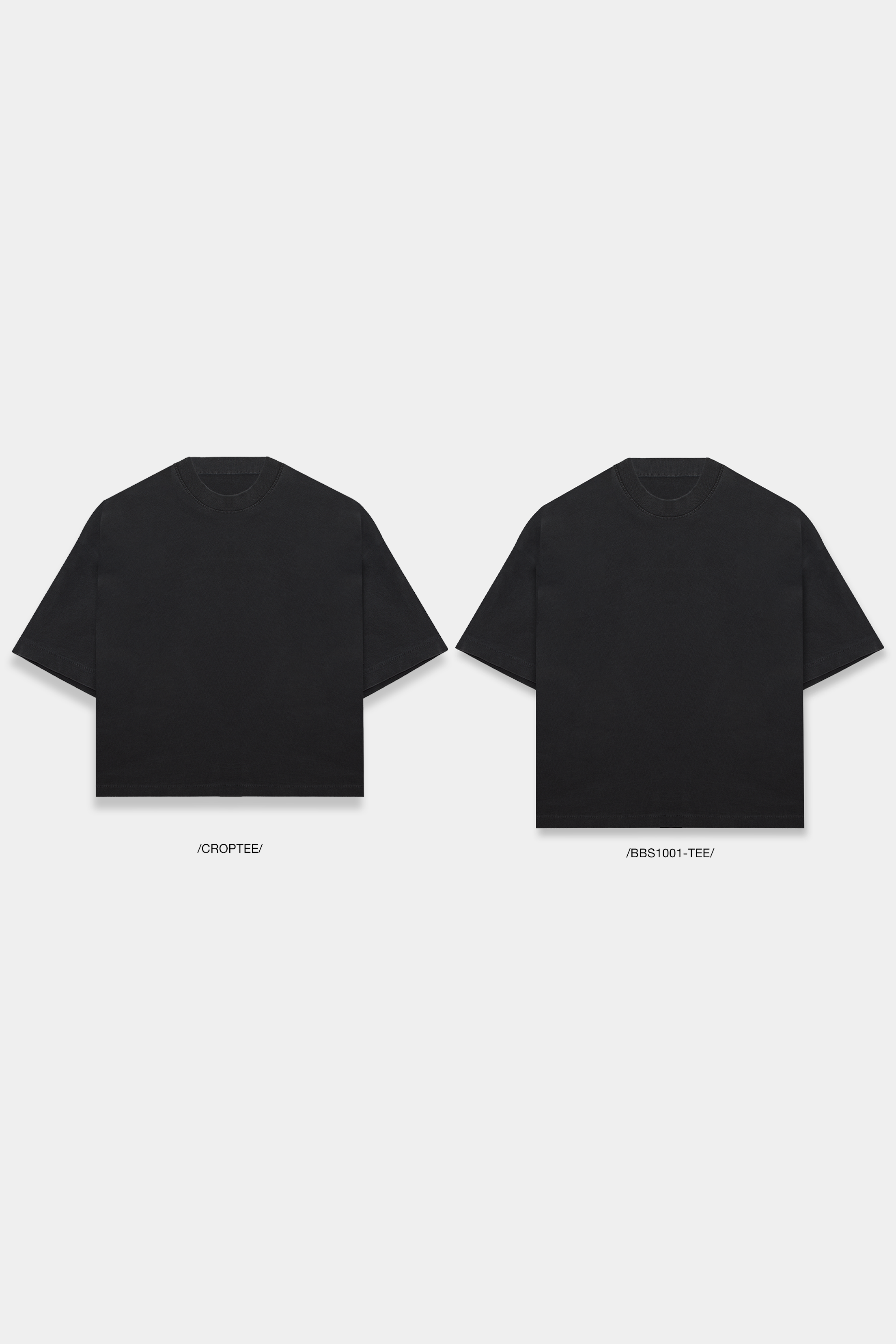 BLACK CROP T-SHIRT