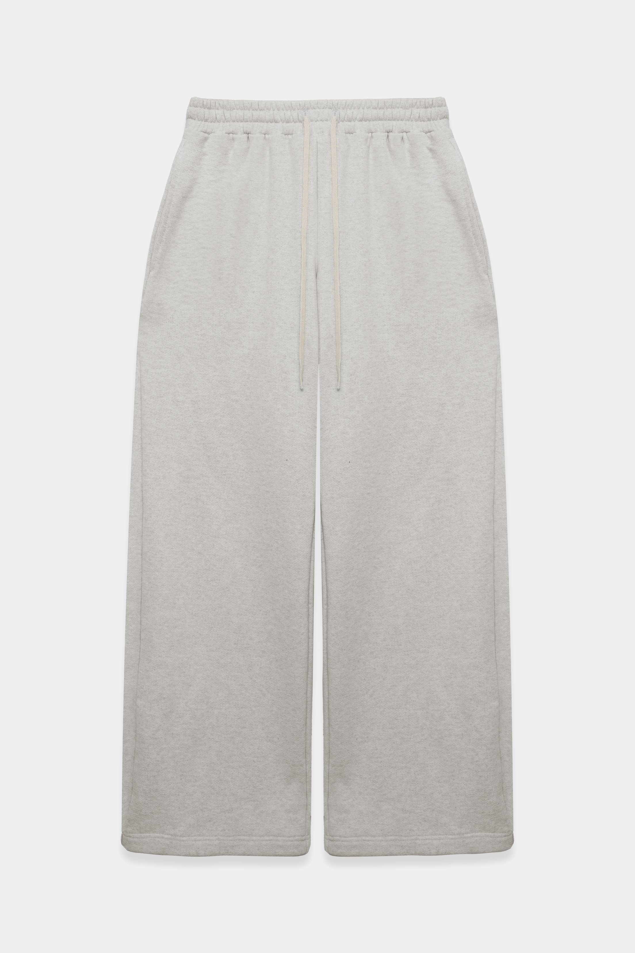 OATMEAL BAGGY TERRY SWEATPANTS